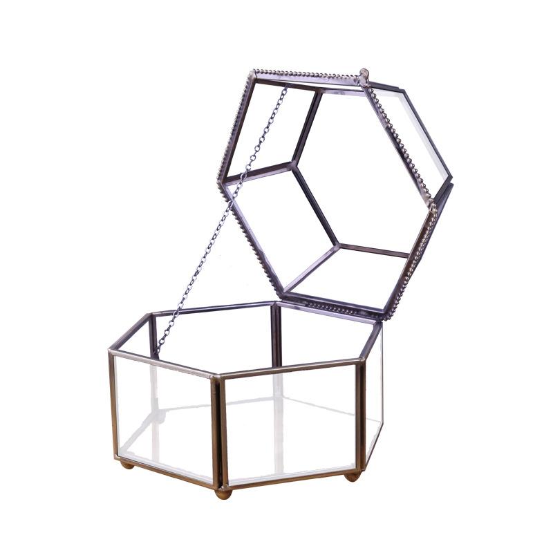 Hộp trang sức kính châu Âu cao cấp 6 mặt lớn (DG-215)