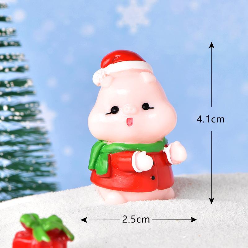 Tiểu cảnh Noel: người tuyết và táo bình an mini DIY (TZC-1050)