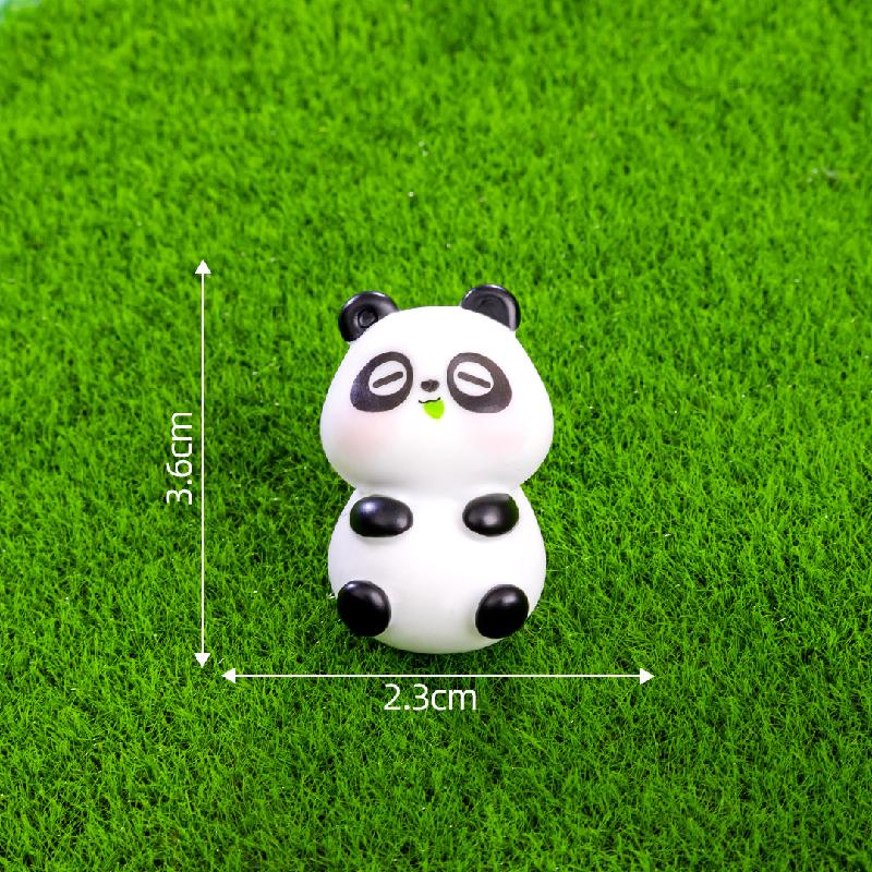 Tiểu cảnh gấu panda mini trang trí xe và bàn làm việc (TZC-664)