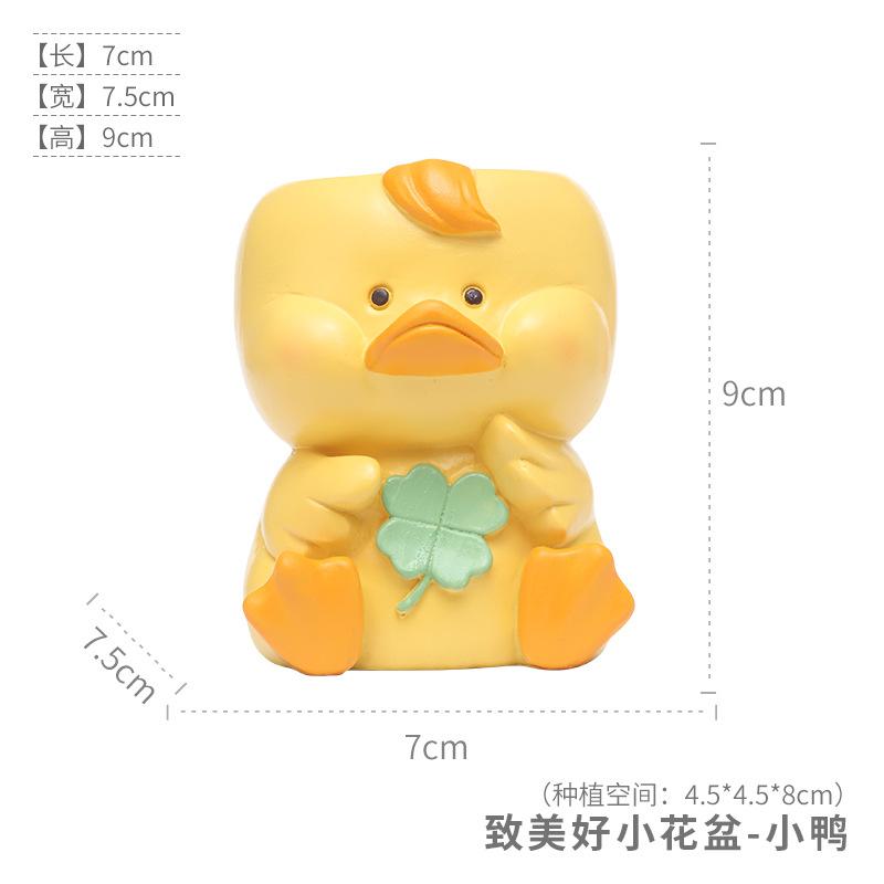 Chậu cây mọng nước hình động vật resin, chậu mini trang trí nhà, văn phòng, ban công và sân vườn (RG-86)