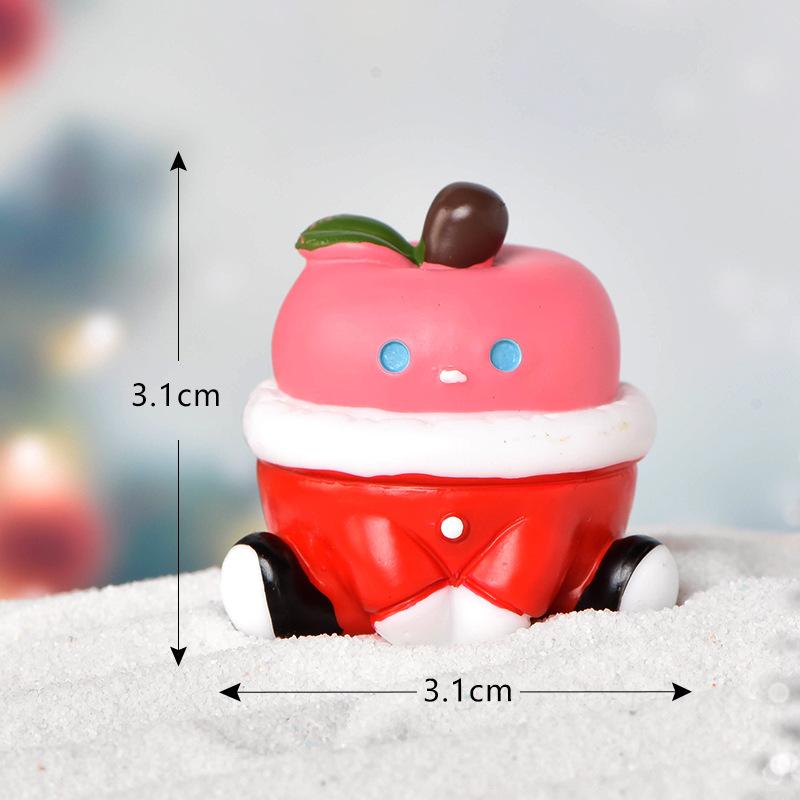 Tiểu cảnh Noel: người tuyết và táo bình an mini DIY (TZC-1050)