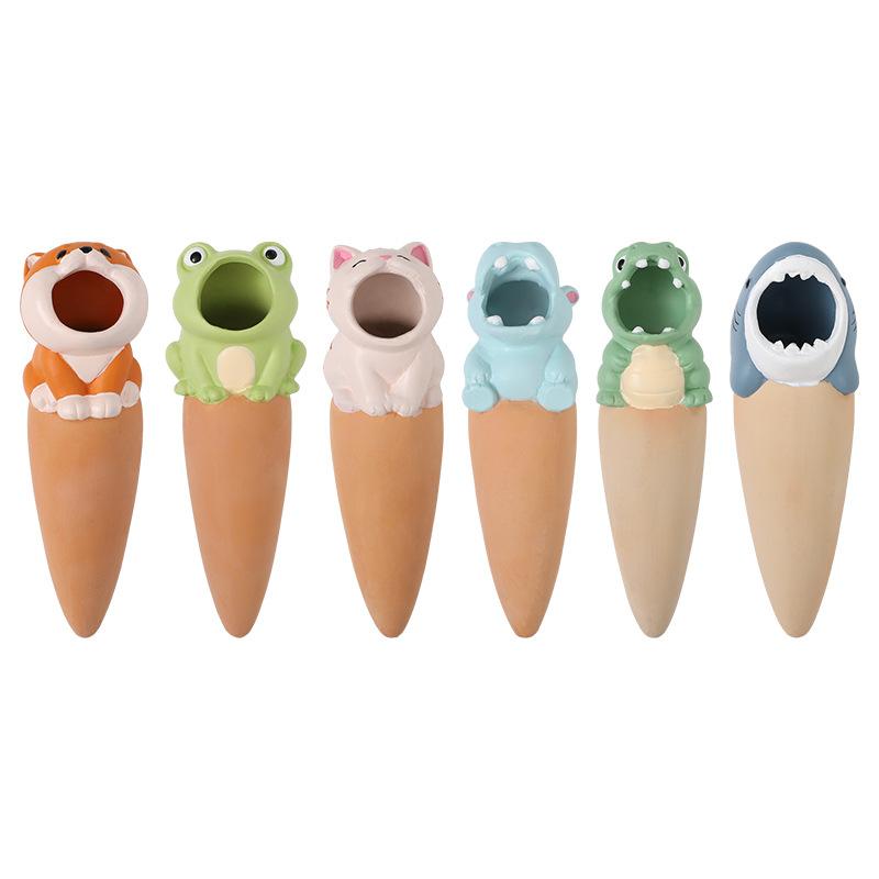 Dụng cụ thấm nước tưới cây tự động hình hoạt hình, bình tưới cây tự động, chậu cây (RG-42)