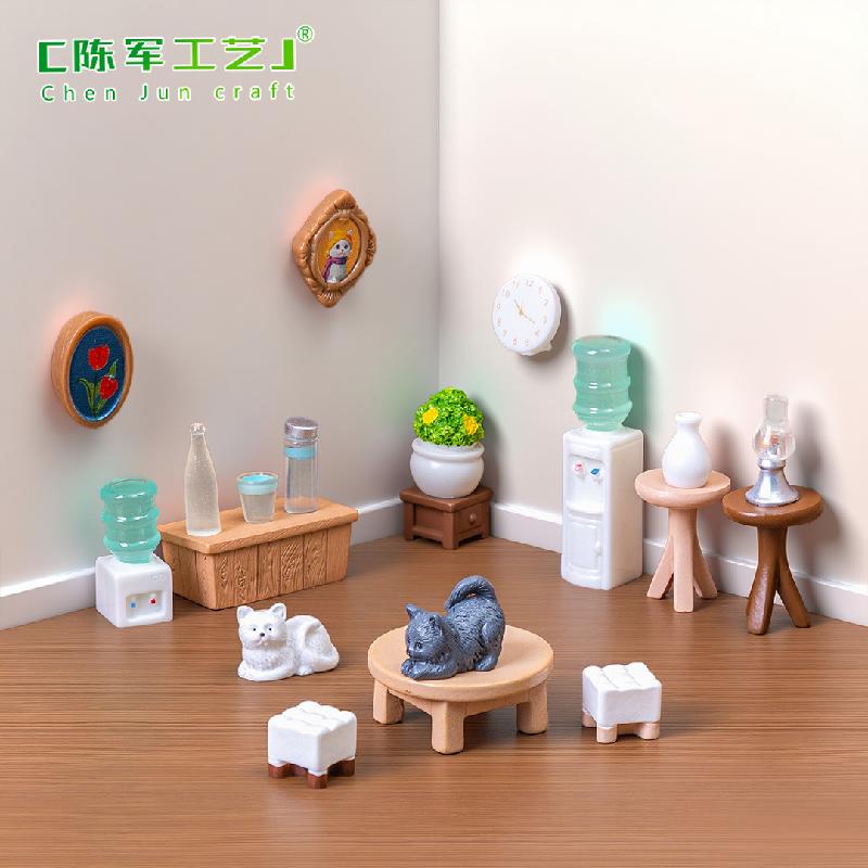 Đồ nội thất giả nhỏ, sofa, tủ trà, tiểu cảnh mini (ZC-7)