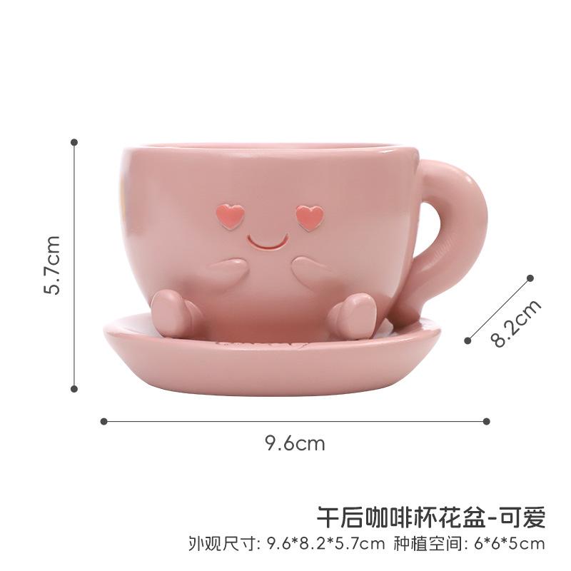 Chậu cây mọng nước resin sáng tạo, chậu mini trang trí ban công, bàn làm việc và tiểu cảnh (RG-198)