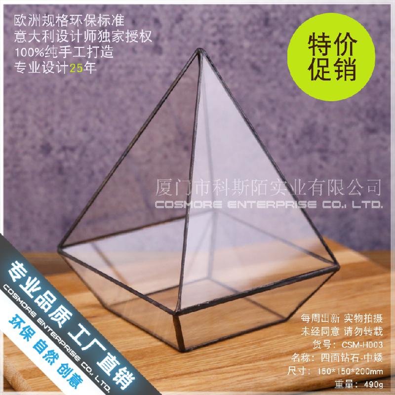 Nhà kính kim cương 4 mặt, tiểu cảnh rêu (DG-74)