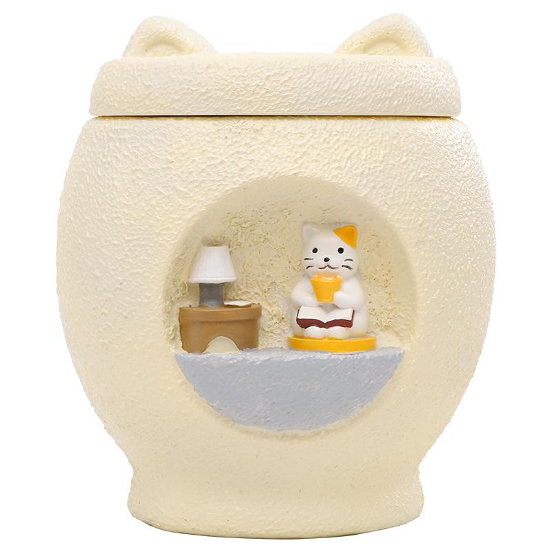 Hũ đựng tro cốt chó mèo resin, hũ tưởng niệm thú cưng, đồ tang lễ thú cưng (RG-8)