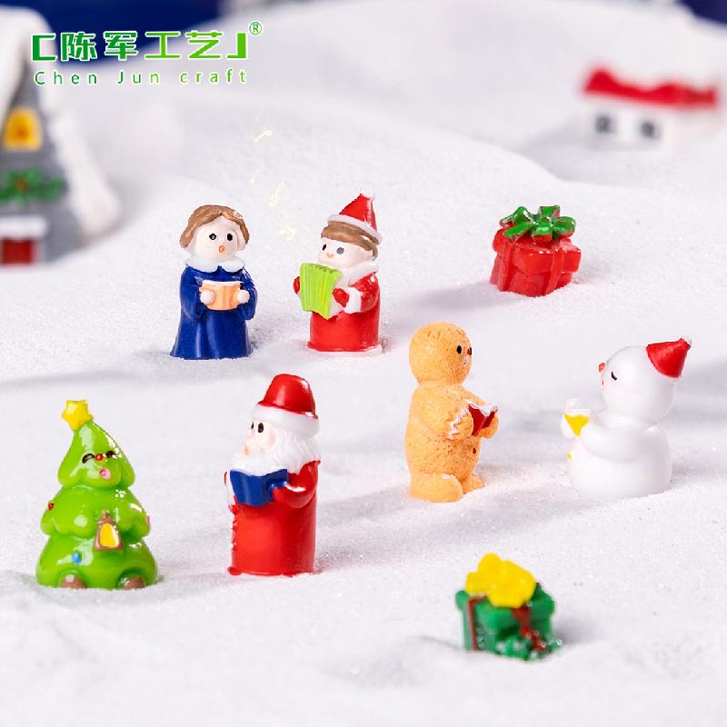 Tiểu cảnh dàn đồng ca Noel, trang trí tuyết mini DIY (TZC-411)