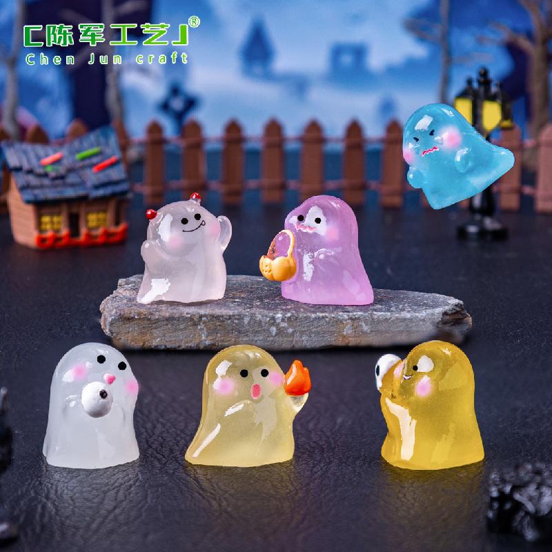 Tiểu cảnh ma phát sáng Halloween, phụ kiện trang trí mini (TZC-399)