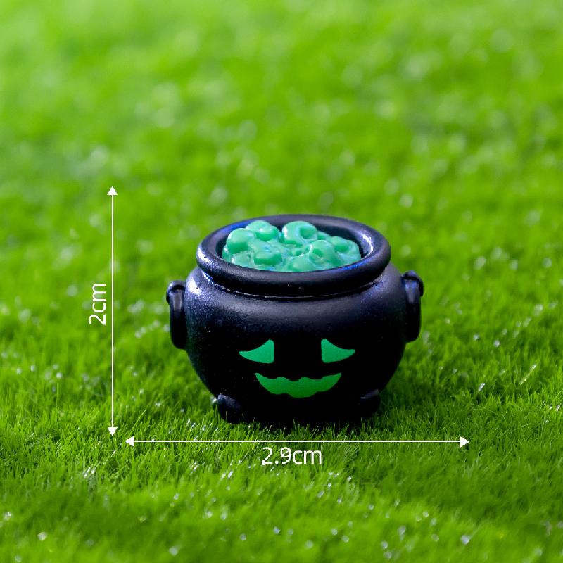 Tiểu cảnh Halloween, bí ngô và ma, trang trí mini DIY (TZC-318)