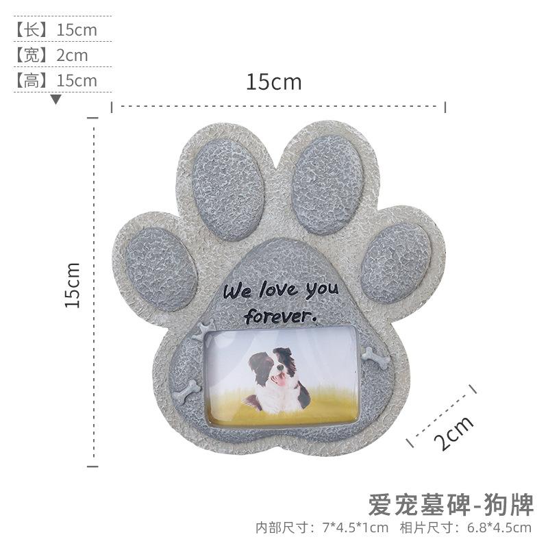 Bia mộ thú cưng giả đá resin, bia tưởng niệm chó mèo, đồ tưởng niệm và trang trí (RG-95)
