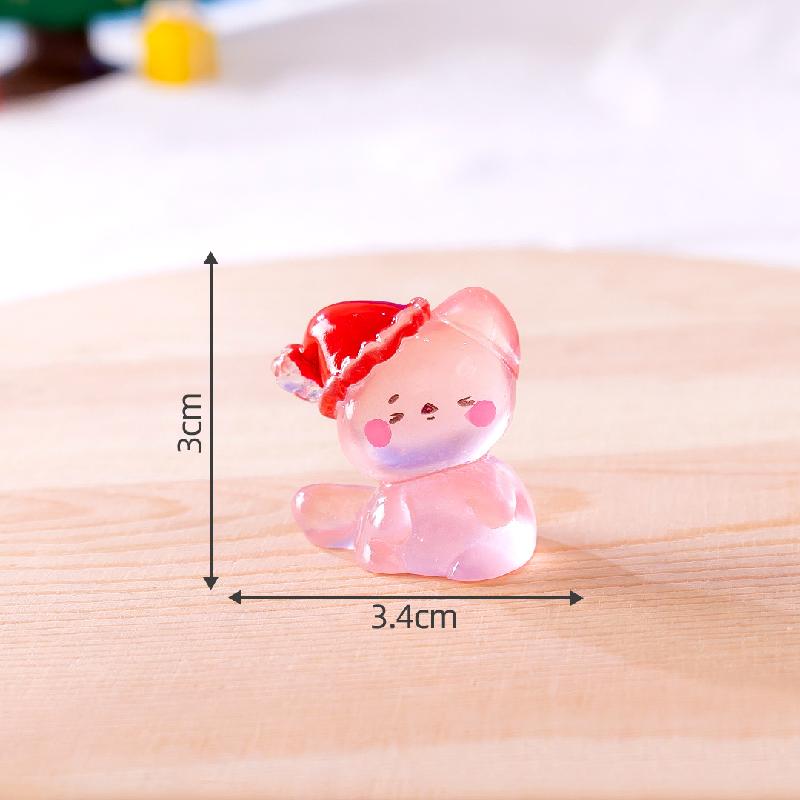 Mèo Noel phát sáng DIY trang trí bàn và xe dễ thương (TZC-770)