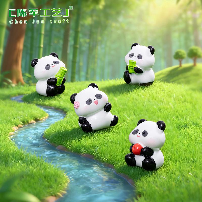 Gấu Trúc Nhỏ Mini Trang Trí Tiểu Cảnh (PK-92)