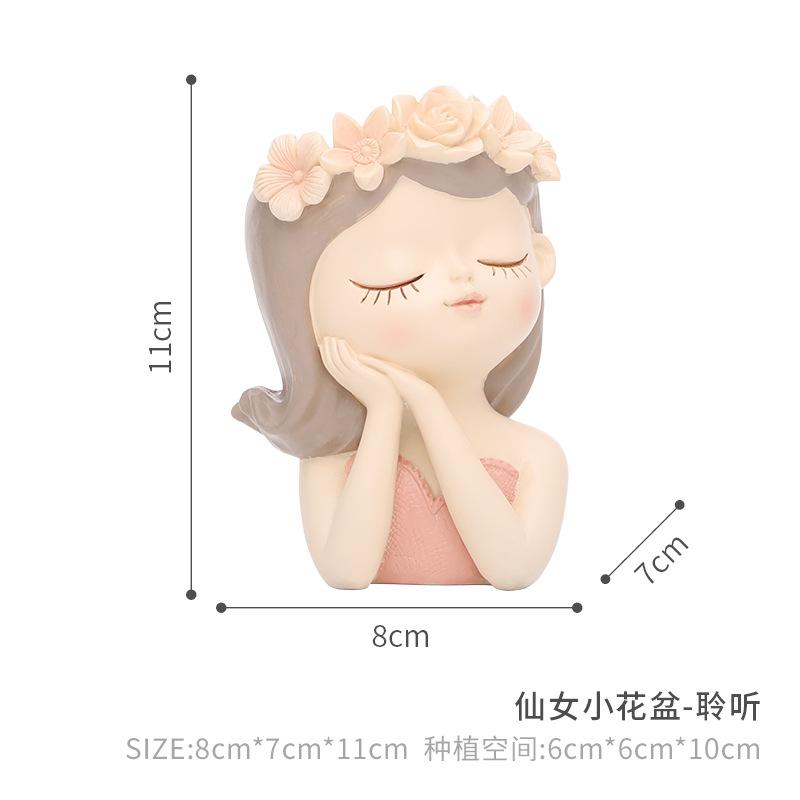 Chậu cây mọng nước nàng tiên resin, chậu mini trang trí ban công, tiểu cảnh bàn làm việc (RG-9)