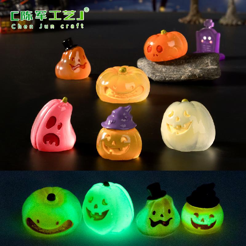 Tiểu cảnh bí ngô phát sáng Halloween, trang trí DIY (TZC-67)