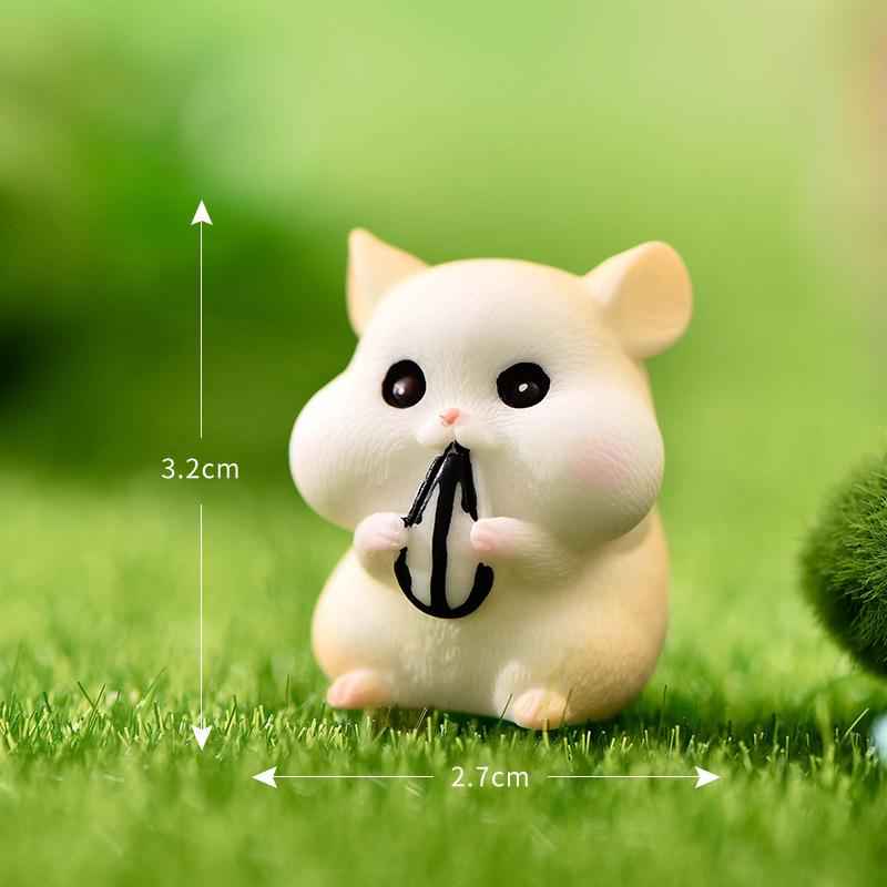 Chuột hamster dễ thương tiểu cảnh trang trí DIY (TZC-641)