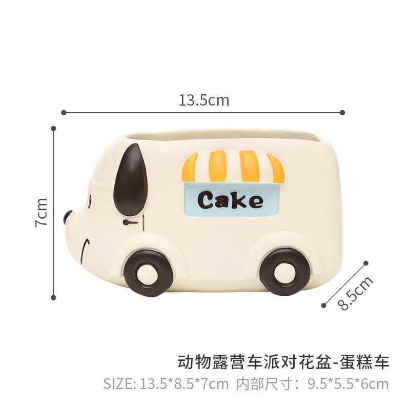 Chậu cây mọng nước hình động vật resin, chậu mini trang trí văn phòng, nhà và ban công (RG-76)