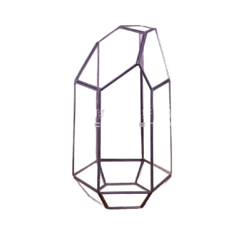 Nhà kính 6 mặt cắt viền đồng, Terrarium (DG-190)