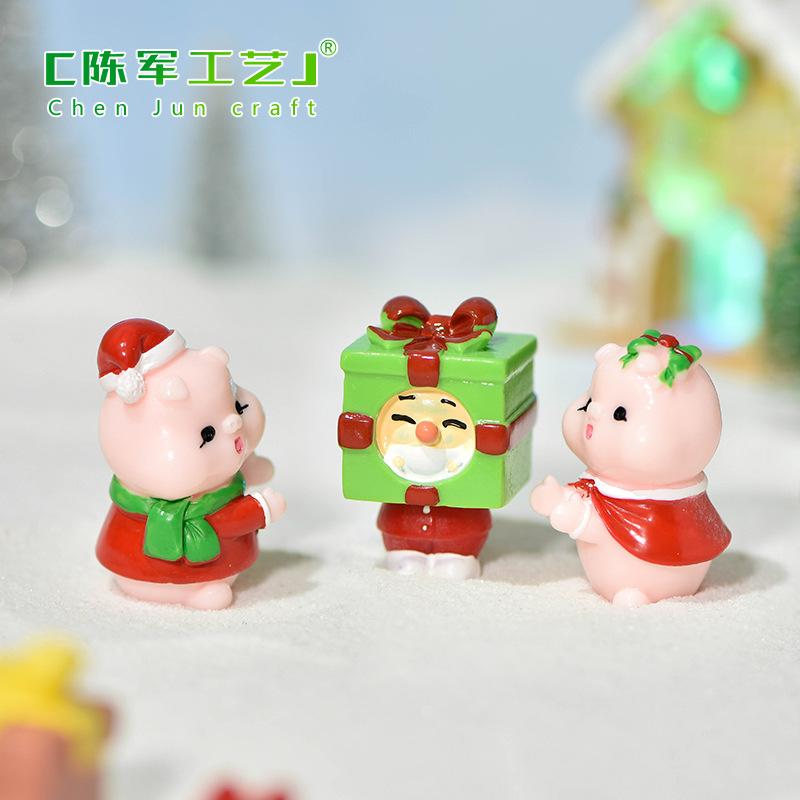 Tiểu cảnh Noel: người tuyết và táo bình an mini DIY (TZC-1050)