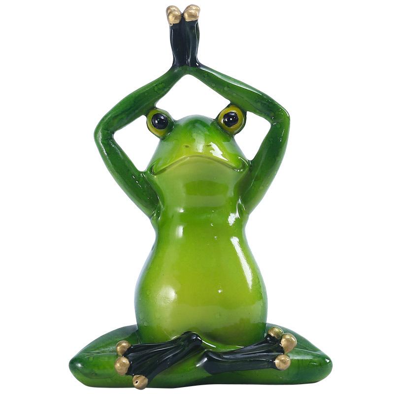 Tượng ếch yoga trang trí sân vườn (TBS-51)