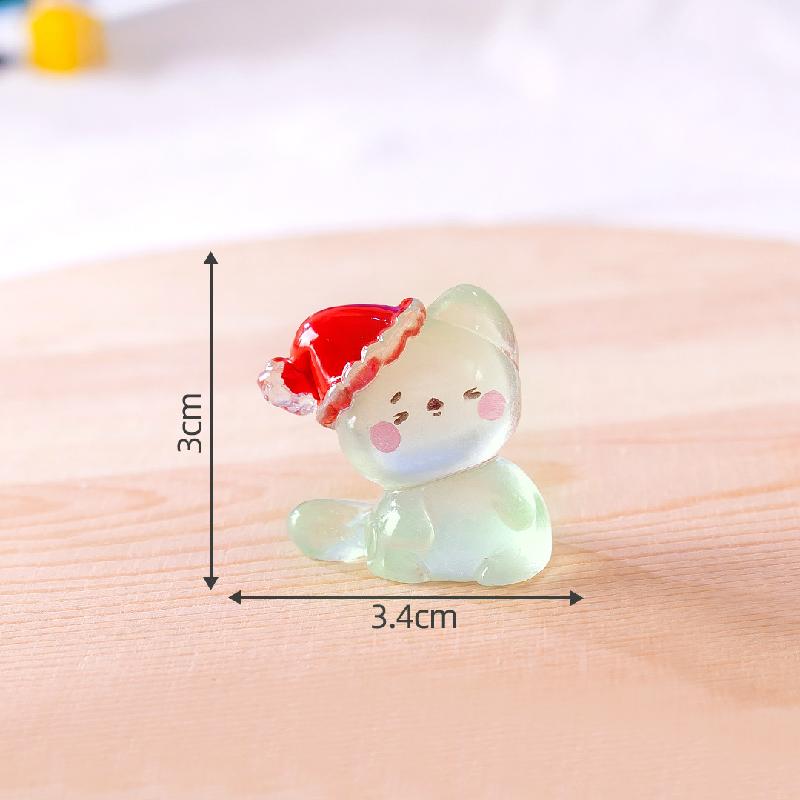 Mèo Noel phát sáng DIY trang trí bàn và xe dễ thương (TZC-770)