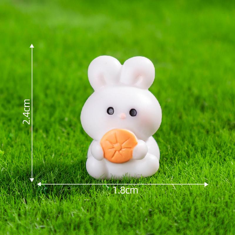 Thỏ & cà rốt mini – Mô hình thỏ dễ thương, trang trí vườn cảnh, bàn làm việc (M-1371)