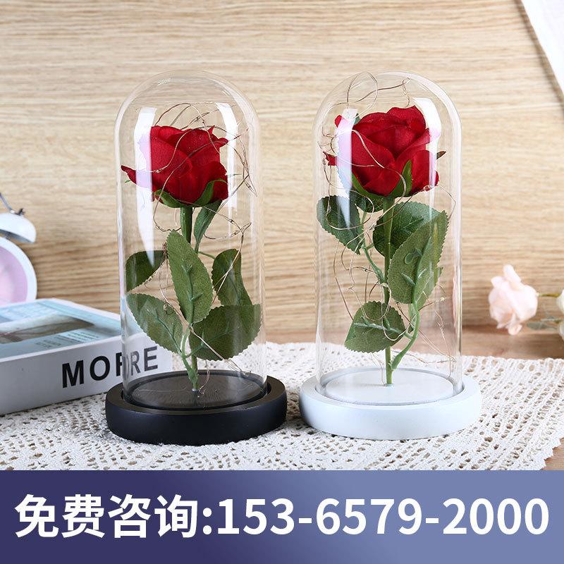 Chụp Thuỷ Tinh Đế Gỗ Nhiều Màu (MJA-18)