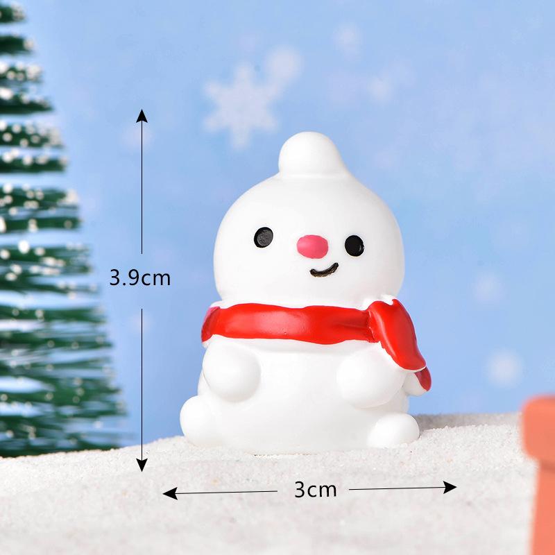 Tiểu cảnh Noel: người tuyết và táo bình an mini DIY (TZC-1050)