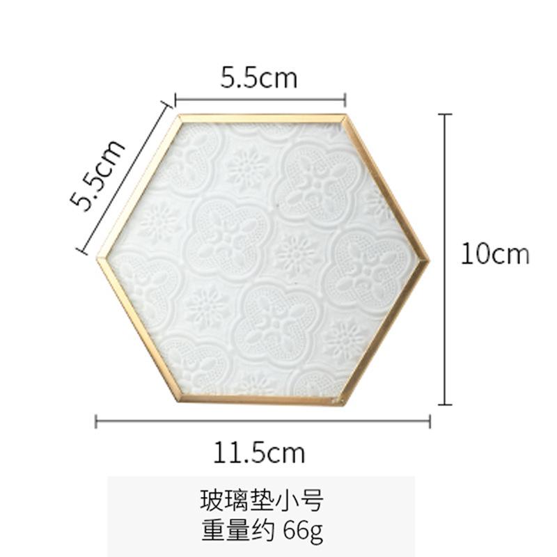 Đế ly kính viền vàng Bắc Âu (DG-82)