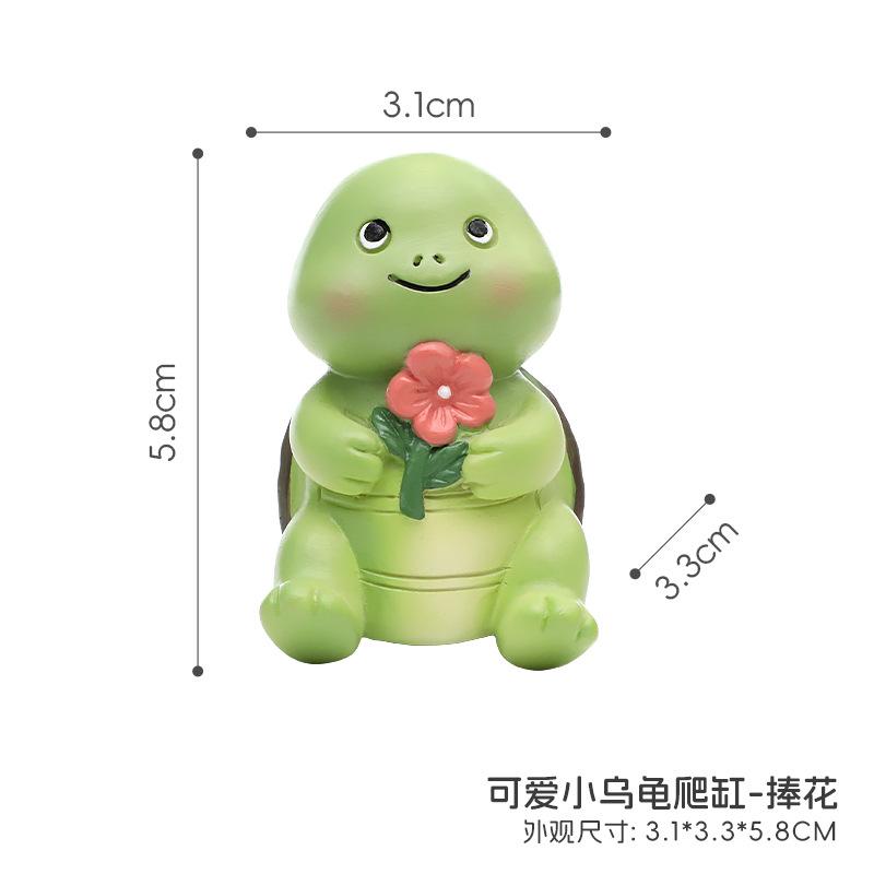 Móc trang trí rùa nhỏ resin, phụ kiện tiểu cảnh hồ cá, chậu cây và trang trí sân vườn (RG-105)