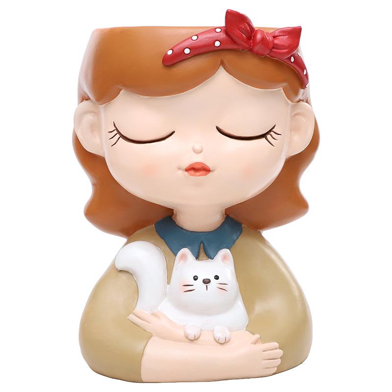 Chậu cây hình thổ lâu Nam Tĩnh resin, đồ thủ công văn hóa, chậu mọng nước và tiểu cảnh (RG-171)