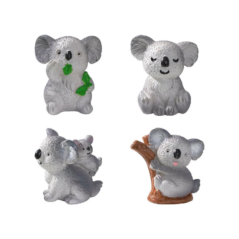 Tiểu cảnh koala dễ thương, phụ kiện trang trí cây cảnh mini (TZC-618)